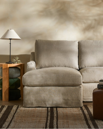 Room scene showcasing the Laney Slipcover Sectional