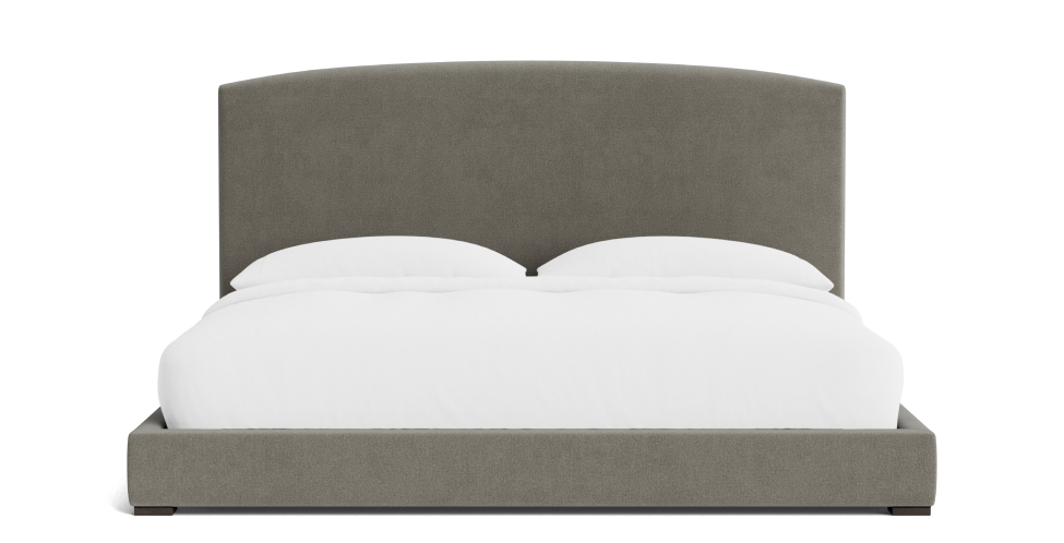 Wellsby Arch Bed / Brushed Velvet / Ash