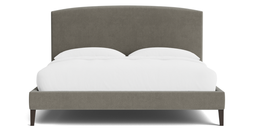 Wellsby Arch Bed / Brushed Velvet / Ash