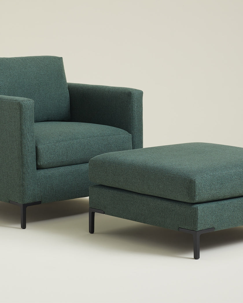 Room scene showcasing the Jasper Ottoman