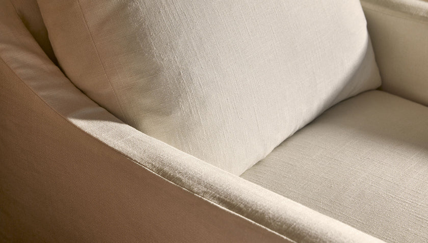 Scene showcasing Laney Slipcover Sofa