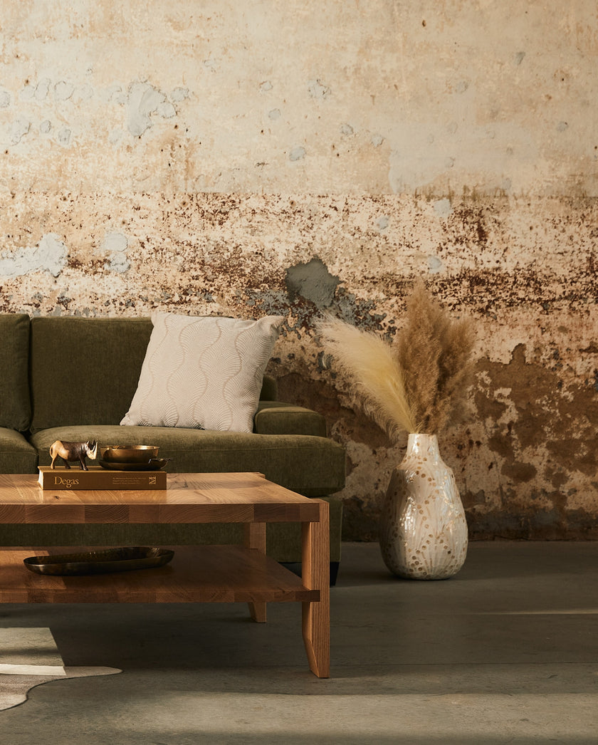 Room scene showcasing the Tavern Square Coffee Table