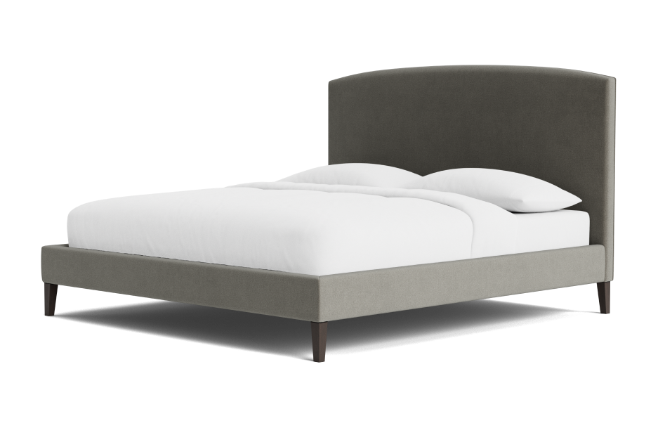 Photo of Wellsby Arched Bed in Brushed Velvet / Ash