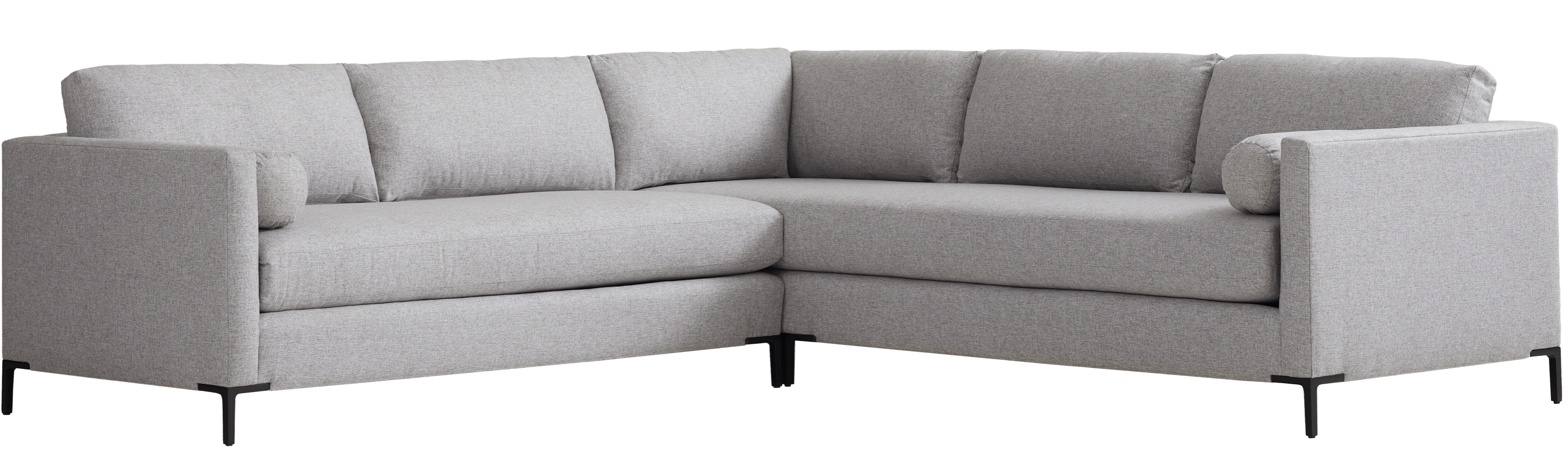 Jasper L-Shape / Heathered Weave / Silver