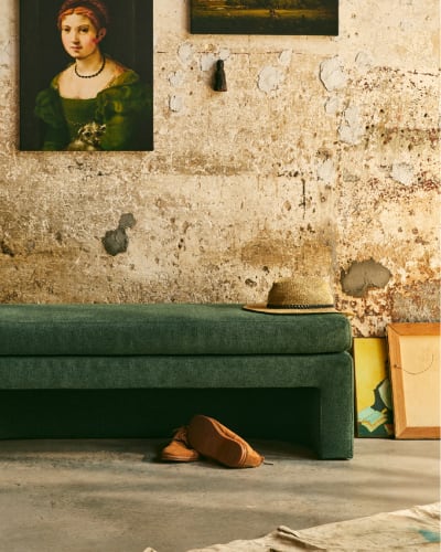Room scene showcasing the River Bench